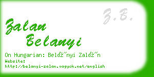 zalan belanyi business card